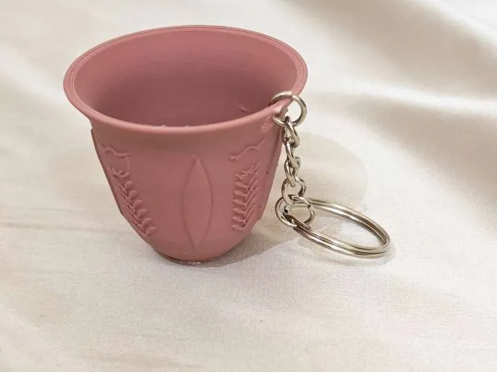 Arabic Coffee Cup Keychain